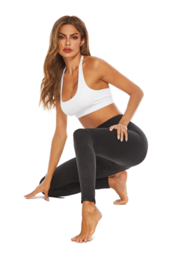 Plus size printed slim high waist yoga pants leggings