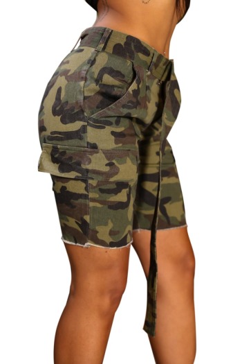 Camouflage Denim Beach Shorts