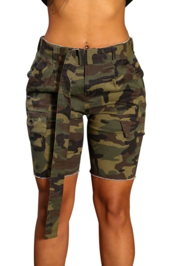 Camouflage Denim Beach Shorts