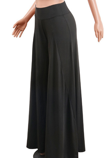 Sexy Solid Color High Waist Wide Leg Loose Pant