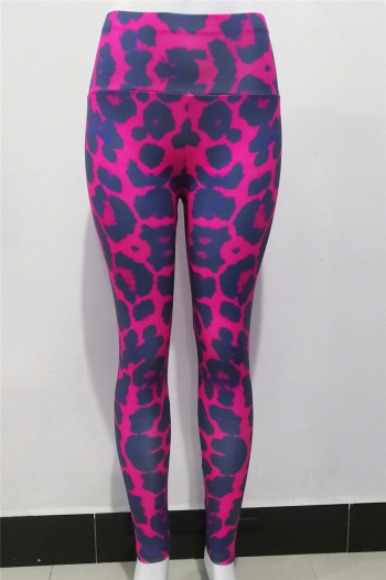 New stylish leopard batch printing stretch fit soft yga sport leggings