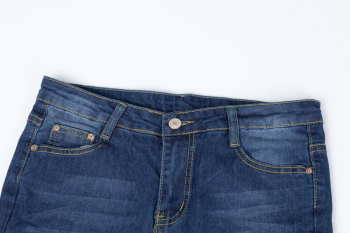New stylish plus size pocket hole high waist tight jeans