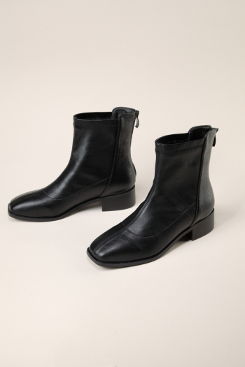 new stylish solid color simple boots(heel height:3.5cm)