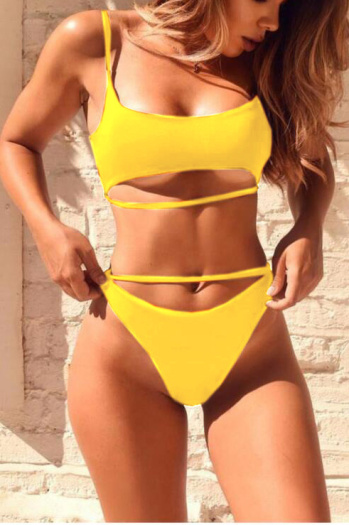 Summer New Solid Color Super Sexy Padded Bikini 