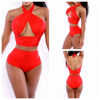Women's Red Bandage Sexy Swimsuit