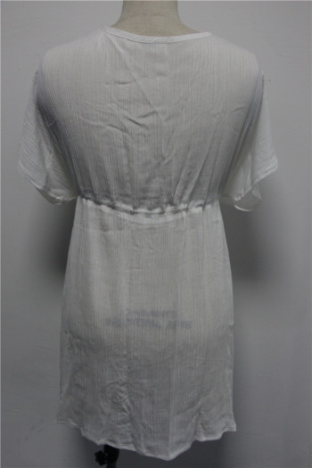 Women's White Lace Cotton Cover-Up