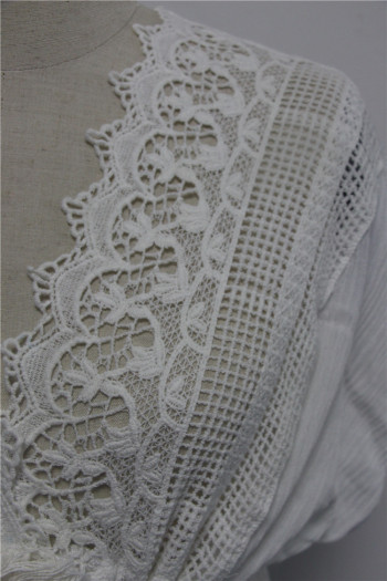 Women's White Lace Cotton Cover-Up