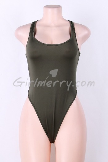 Women's Sample Solid One-Piece Swimsuit