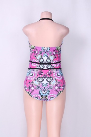 Floral Padded Fashion One-Piece Swimsuit