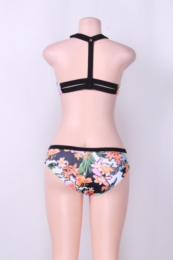 High Quality Padded Floral Printed Plus Size Bikini