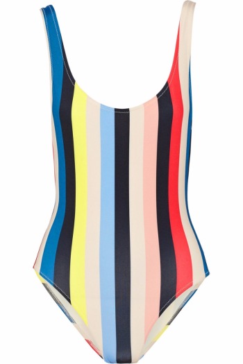 Women's Retro Stripe One-Piece Swimsuit