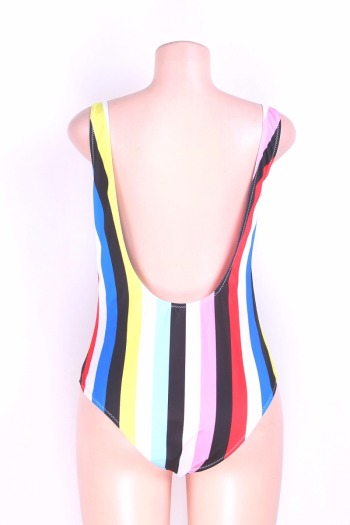Women's Retro Stripe One-Piece Swimsuit