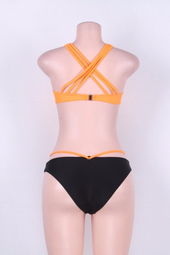 Orange&Black Padded High Quality Bikini