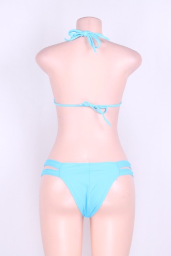 Sky Blue Padded T-String Bikini