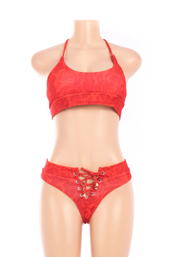 Sexy hot style padded special fabric high waist two-piece bikini