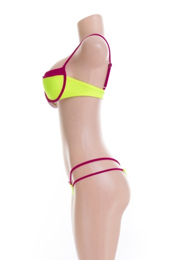 New sexy hot padded 3 colors bandage two-piece bikini with steel support
