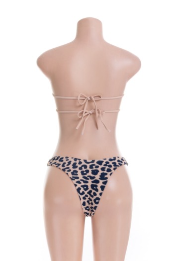 New sexy hot padded square leopard printed two-piece bikini