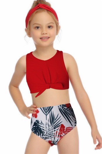 New stylish cute digital print family swimwear-KIDS S=2-3Y,M=4-5Y,L=5-6Y,XL=6-8Y,XXL=8-12Y,3XL=12-14Y(without hair band) 