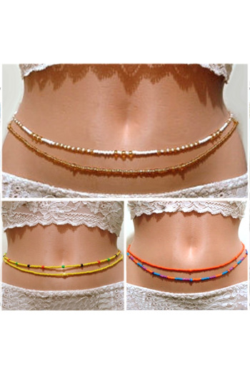 6 colors beaded 1 pc body chain#1#