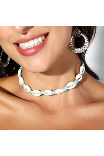 12 colors boho shell decor necklace