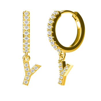 1 pair “Y” irregular earrings