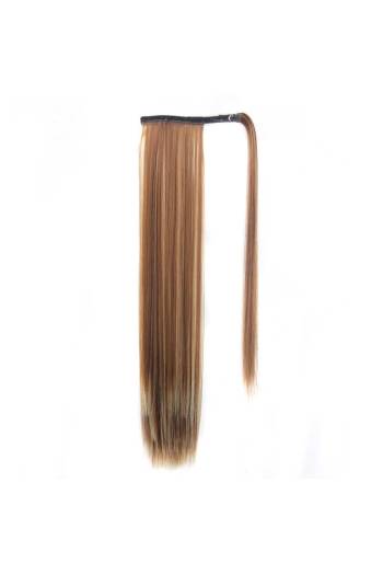 long straight velcro hairpiece(length:24 inch)#8#x3 pcs