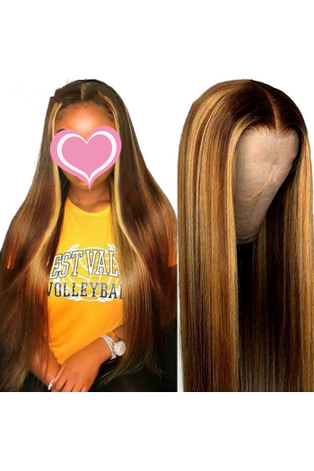 fashion gradient long straight synthetic wig(length:65-70cm)x3 pcs
