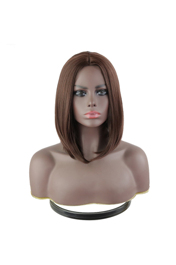 natural straight synthetic wigs(length:12 inch)#2#x3 pcs