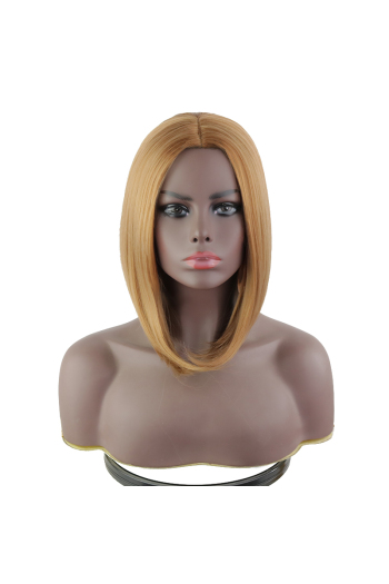 natural straight synthetic wigs(length:12 inch)#3#x3 pcs