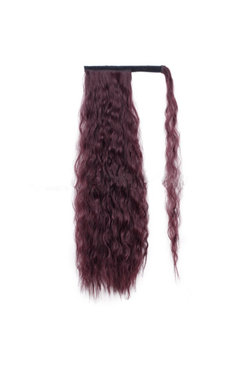 synthetic curly velcro hairpiece(length:24 inch)#4#x3 pcs