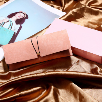 fashion pink glasses-case with box high quality pu material