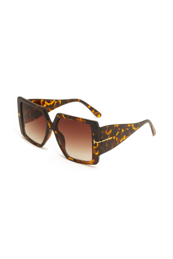 1 pc fashion pattern frame oversize sunglasses