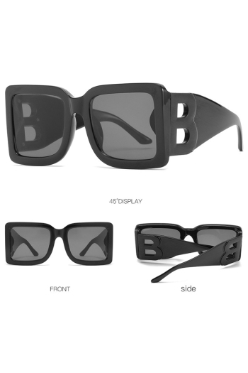 1 pc fashion lettering design oversize frame sunglasses#1#