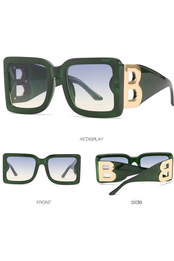 1 pc fashion lettering design oversize frame sunglasses#3#