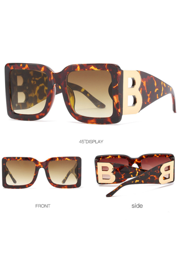 1 pc fashion lettering design oversize frame sunglasses#4#