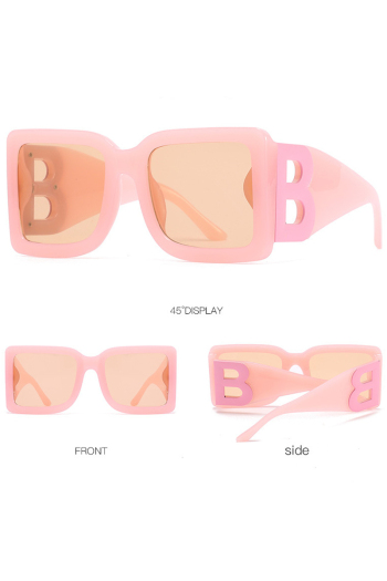 1 pc fashion lettering design oversize frame sunglasses#5#