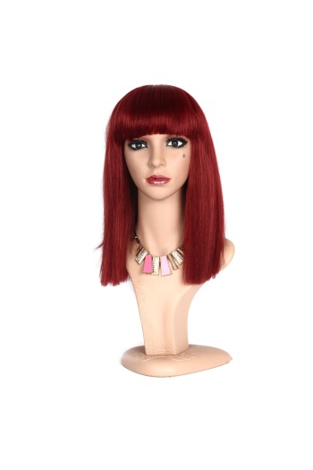 red fashion sythetic wig(length:16 inch)x3 pcs