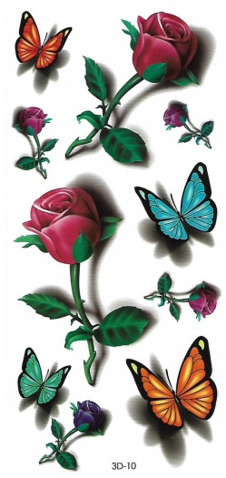Fashion 3D tattoo stickers(Size:90*190MM)#2#x2