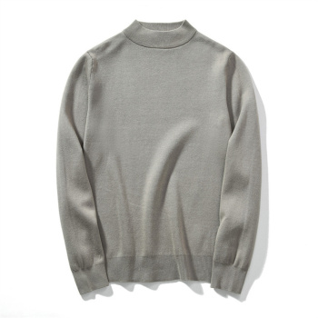 stylish plus size stretch ribbed knit half-high collar sweaters size run small