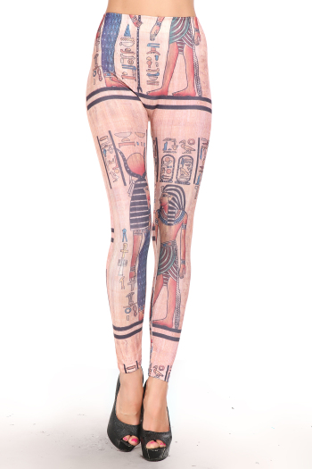  of ancient Egyptian the character pattern color printed Leggings