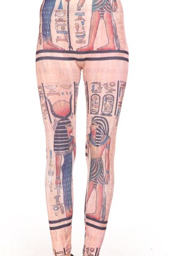  of ancient Egyptian the character pattern color printed Leggings
