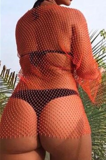 Sexy solid color grid rhinestone round neck 3 colors mini dress