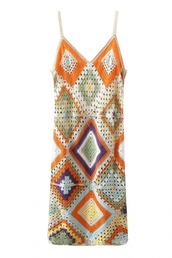 summer new stylish 3 colors micro elastic diamond knitted cutout sling high quality sexy mini dress