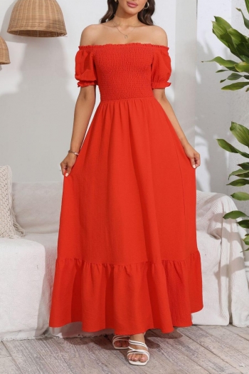 non-stretch off the shoulder casual vacation maxi dress