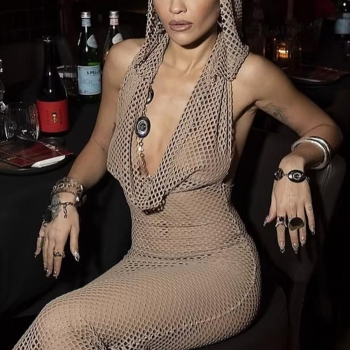 Sexy slight stretch cutout hoodie see through backless maxi dress