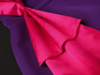Sexy plus size slight stretch contrast color bow zip-up slit slim midi dress