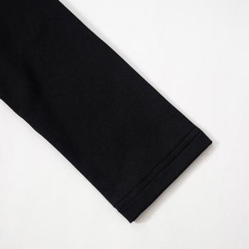 Sexy slight stretch contrast color crew neck slim slit maxi dress