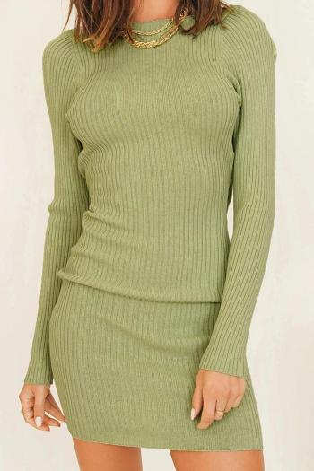sexy slight stretch knitted 4 colors hollow bodycon mini dress(size run small)