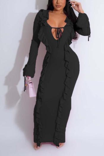 plus size solid color stringy selvedge stretch sexy maxi dress