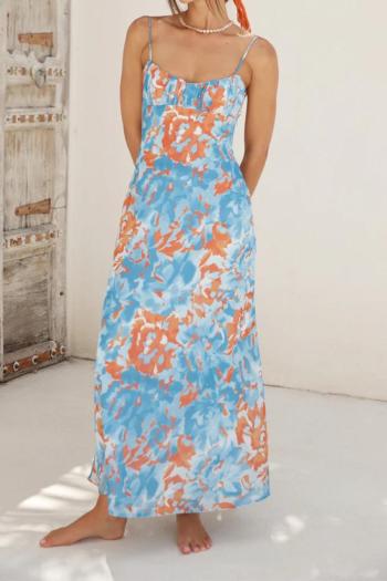 new sexy style slight stretch 3-color low-cut backless slip midi dress